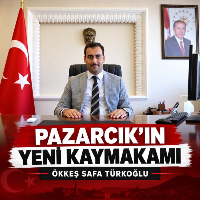 Pazarcık’ta Kaymakamlık Görevinde Devir: Ökkeş Safa Türkoğlu Göreve Başladı