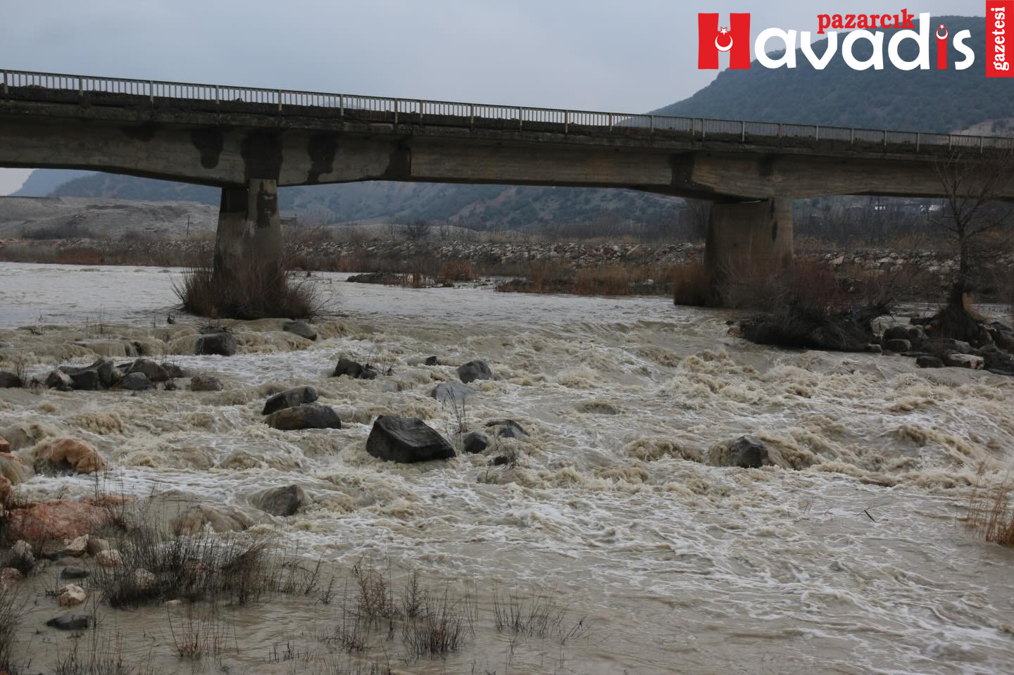 Pazarcık Kartalkaya Barajı’nda Su Seviyesi Yükselmeye Devam Ediyor