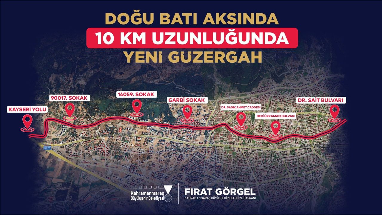 Büyükşehir, Şehrin Yeni Doğu – Batı Ulaşım Aksında Asfalt Mesaisini Sürdürüyor