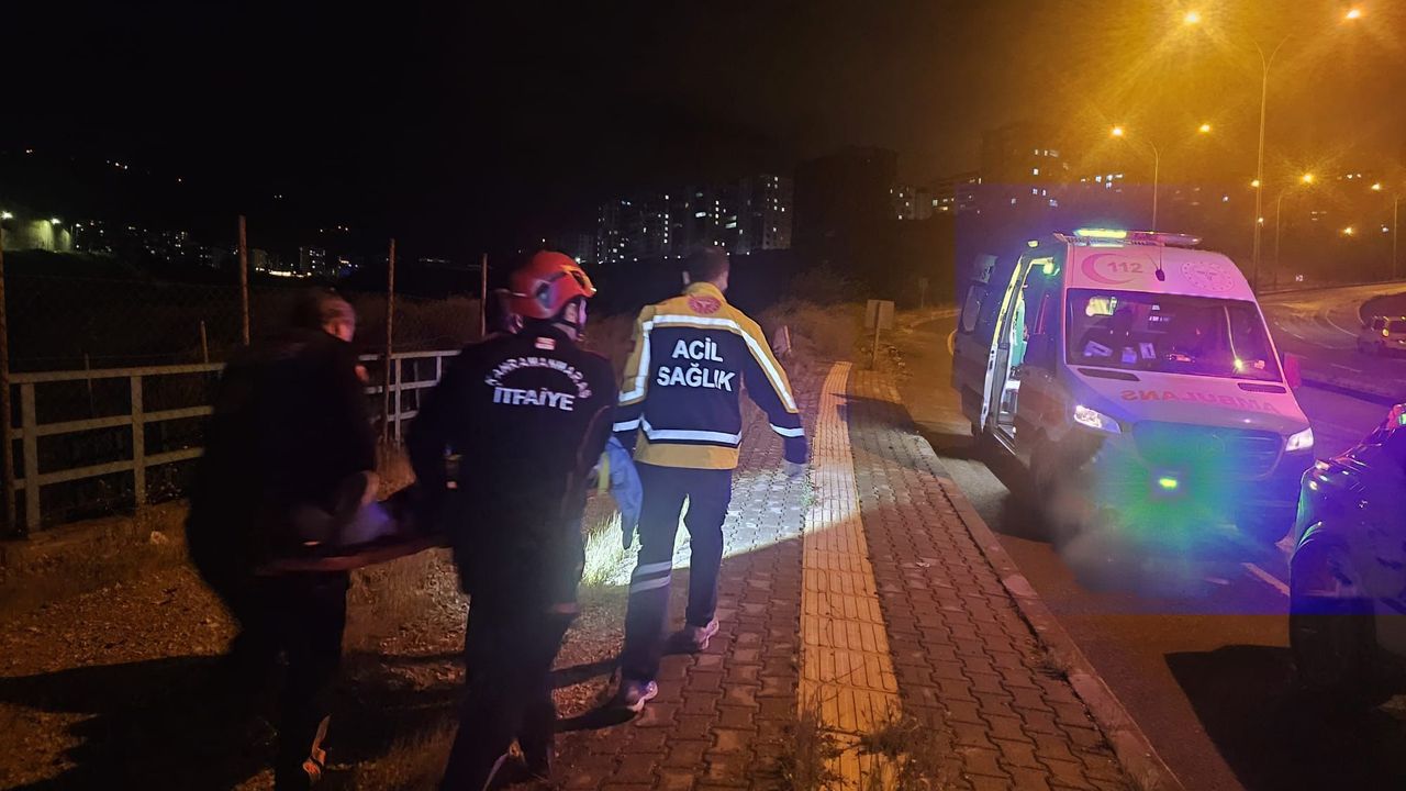 Kahramanmaraş'ta kontrolden çıkan otomobil takla attı 2 kişi ağır yaralandı!