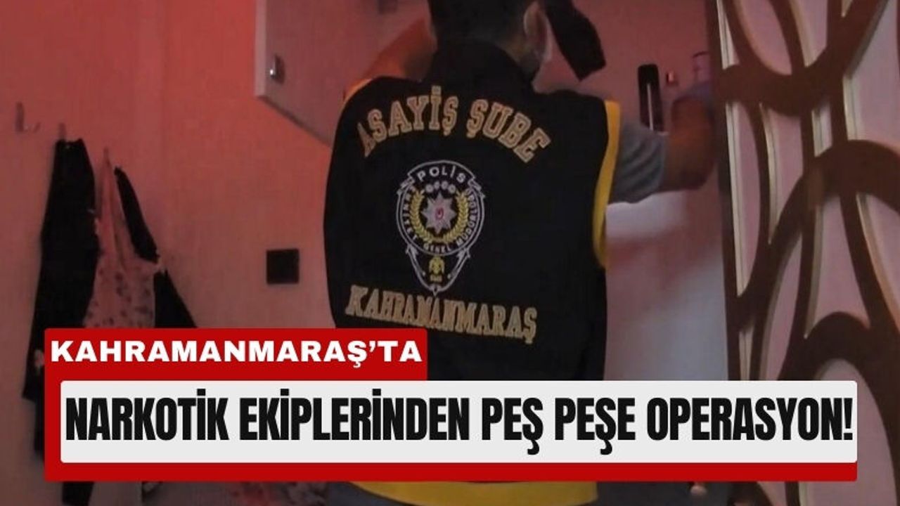 Kahramanmaraş’ta Metamfetamin ve 1343 Hap Ele Geçirildi!